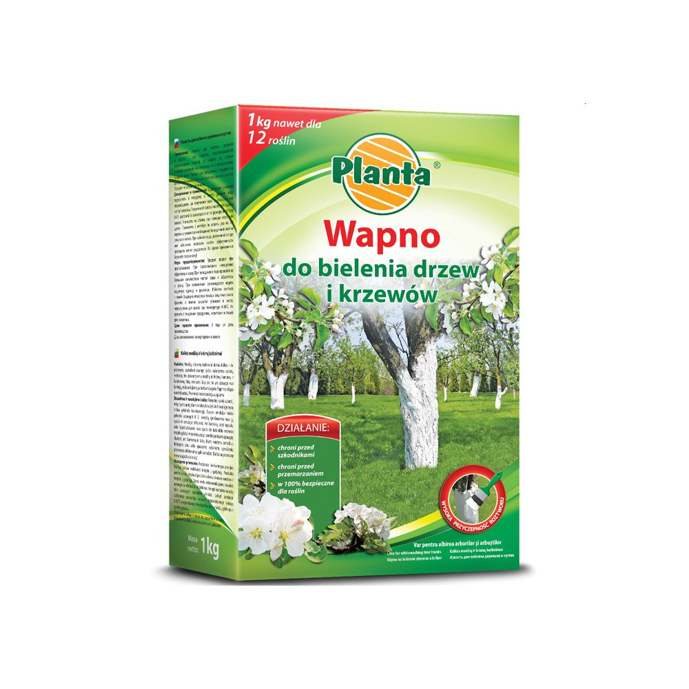 PLANTA Wapno do bielenia drzew 1kg kartonik //5szt