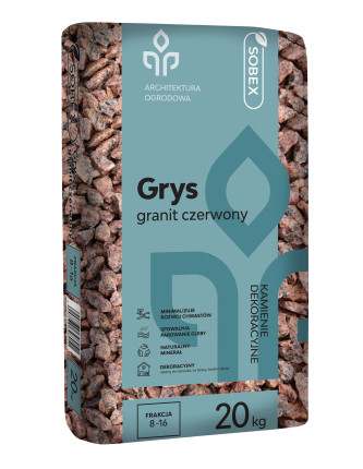 SOBEX Grys granit czerwony 20 kg (8-16)