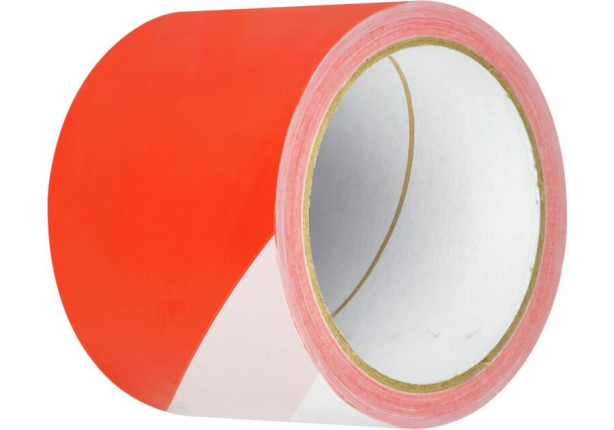 BLUED Taśma ostrzegawcza biało-czerwona 75/90