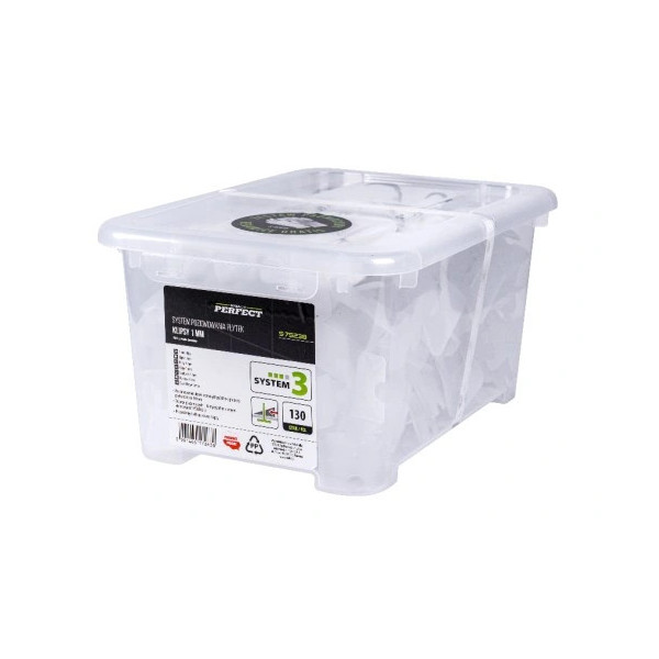 STALCO Klipsy do systemu 1mm a'130szt. PERFECT