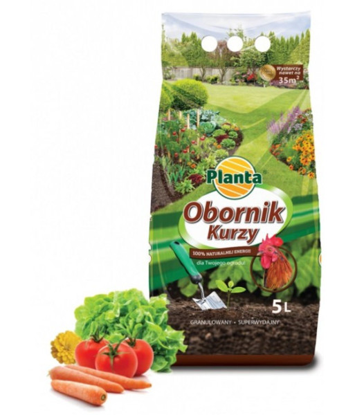 PLANTA Nawóz BIO Planta 5L Obornik Kurzy granulowany /worek/