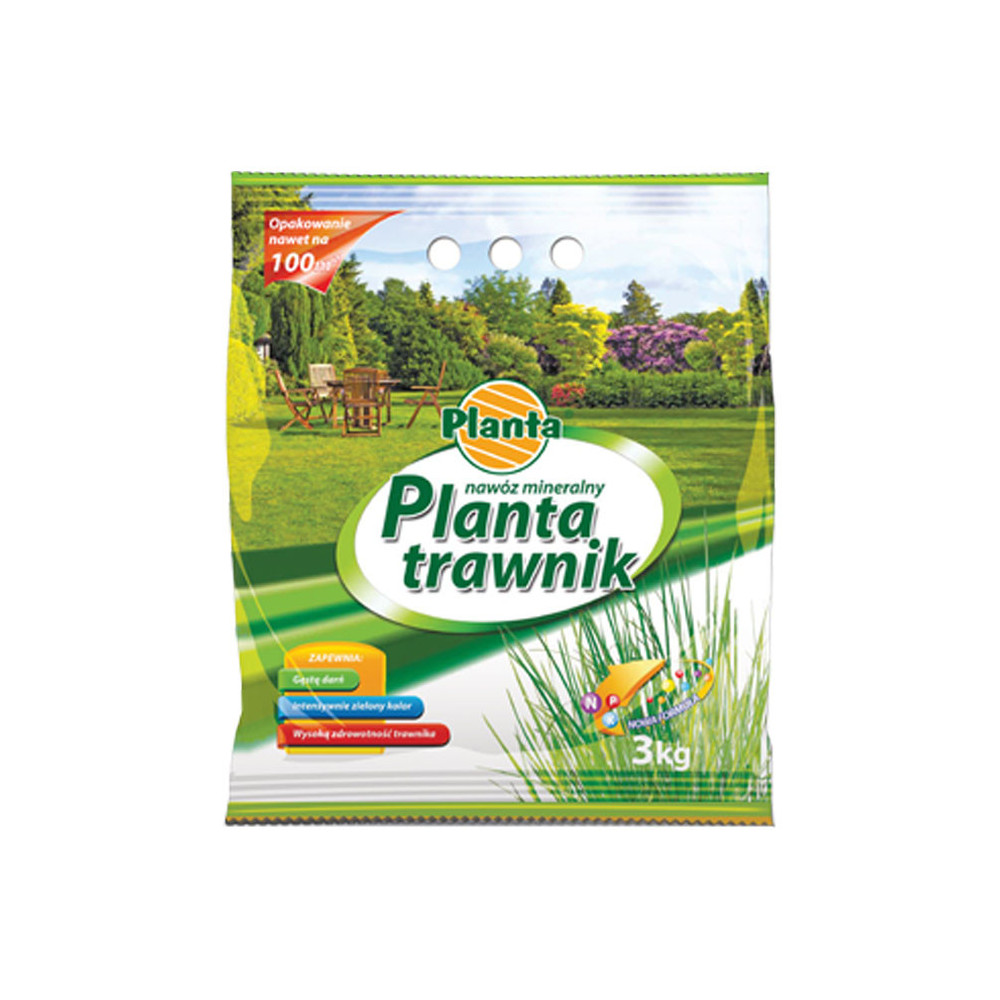 PLANTA Nawóz 3kg TRAWNIK /folia/ //8