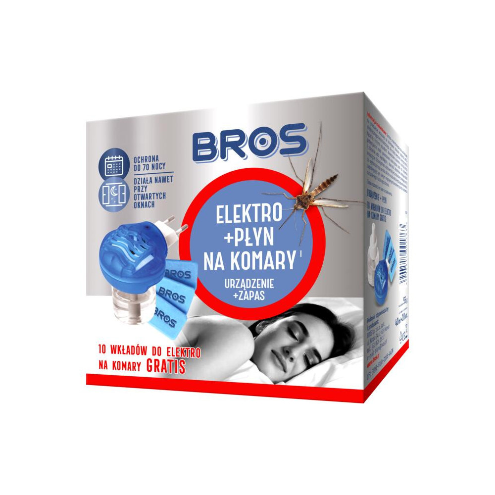 BROS - elektro. + płyn na komary 60 nocy