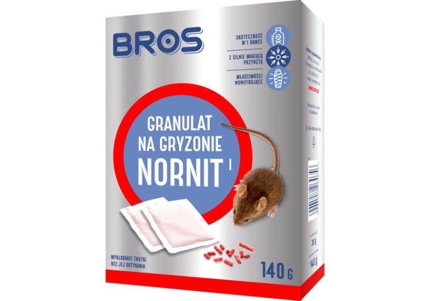 BROS - NORNIT GRANULAT NA GRYZONIE 140G