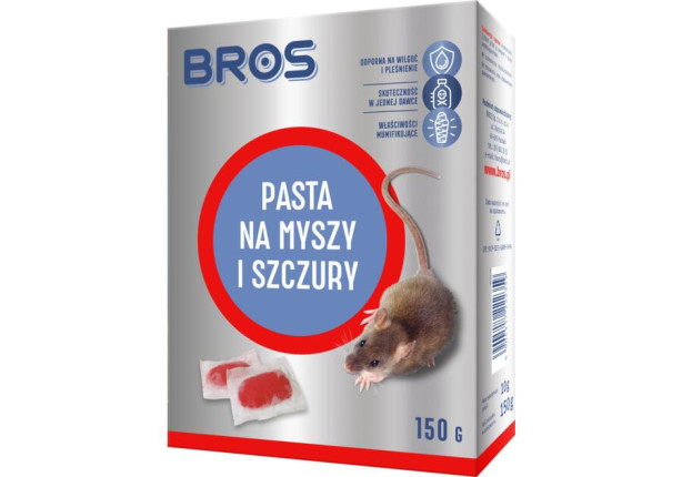 BROS - PASTA NA MYSZY I SZCZURY 150G