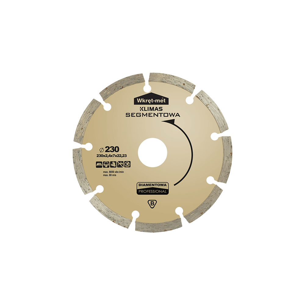 WM Tarcza segmentowa PRO 230MM