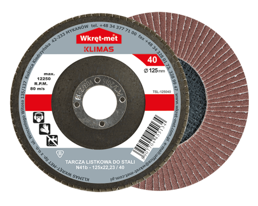 WM Tarcza Lamelowa FI125 P60