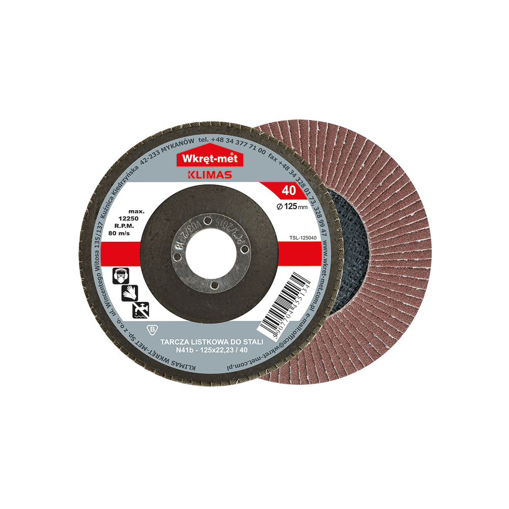 WM Tarcza Lamelowa FI125 P60