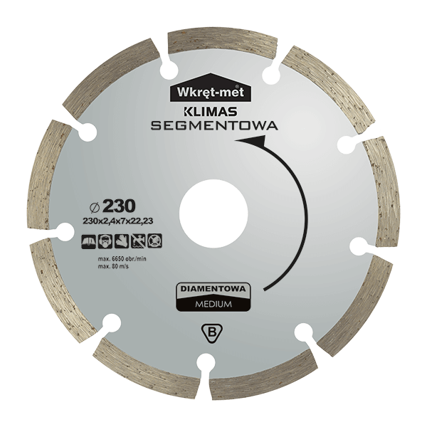 WM Tarcza segmentowa MEDIUM 125mm