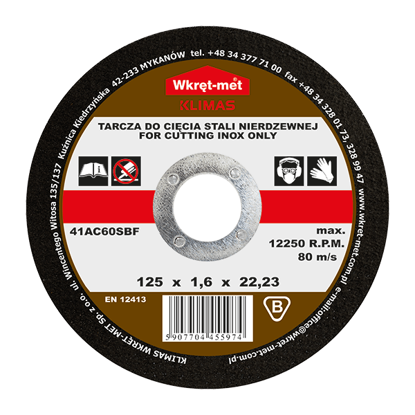 WM Tarcza METAL INOX TCSI 230X2,0x22mm