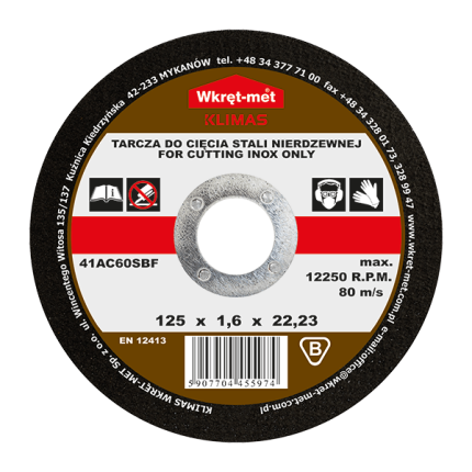 WM Tarcza METAL INOX TCSI 230X2,0x22mm