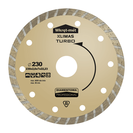 WM Tarcza TURBO PRO 230mm