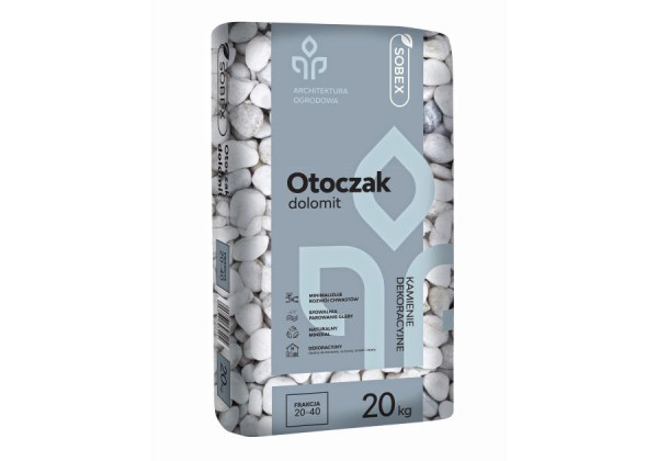 SOBEX Otoczak dolomit biały 20 kg (20-40)