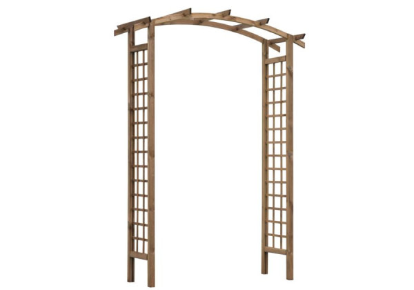 SOBEX Pergola FREZJA z łukiem 128x200x40 BRĄZ