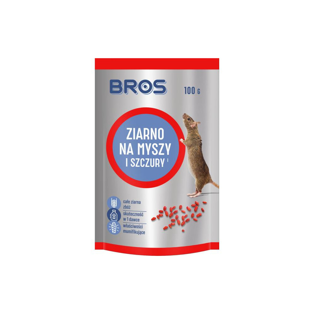 BROS - ZIARNO NA MYSZY I SZCZURY 100G - DOYPACK