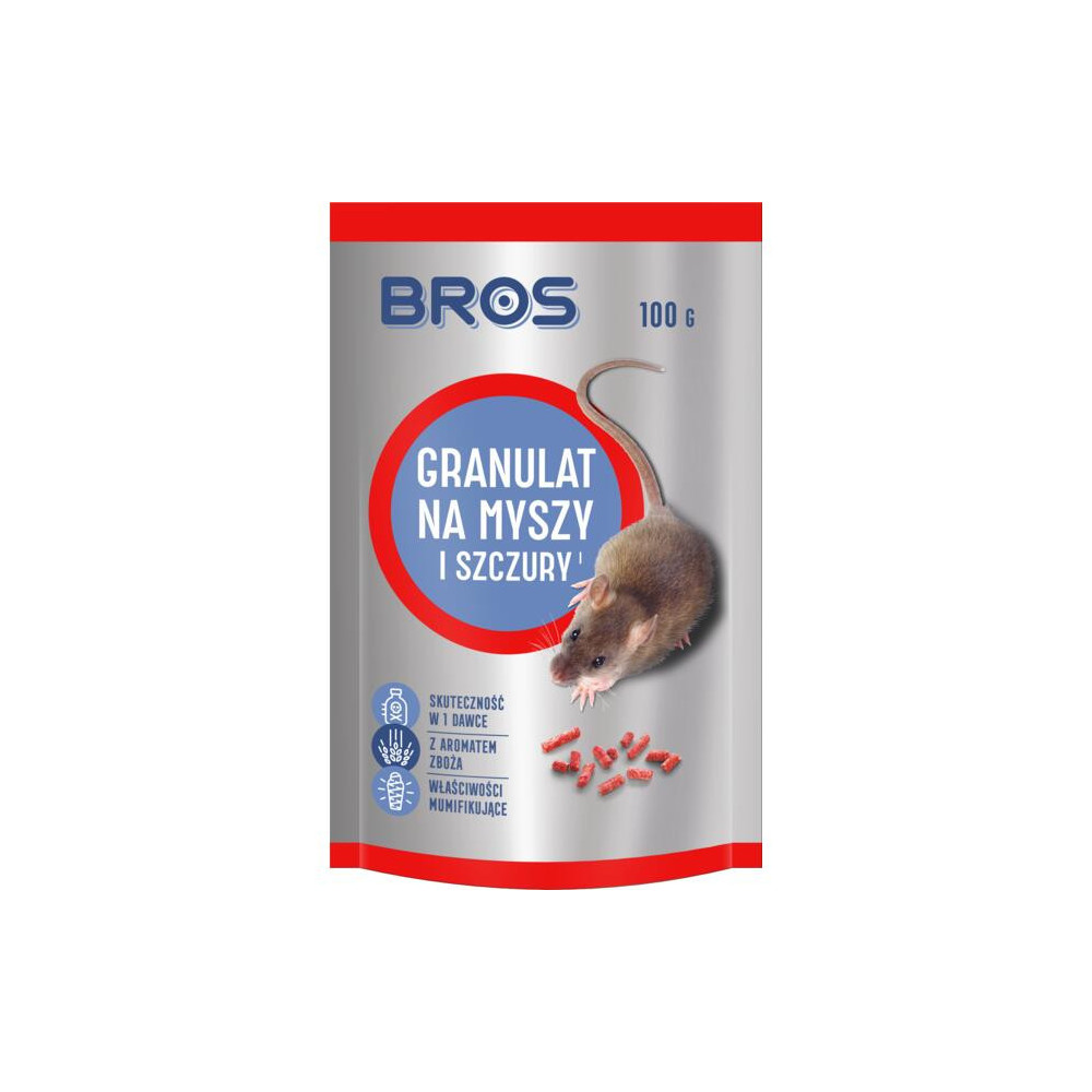 BROS - GRANULAT NA MYSZY I SZCZURY 100G - DOYPACK