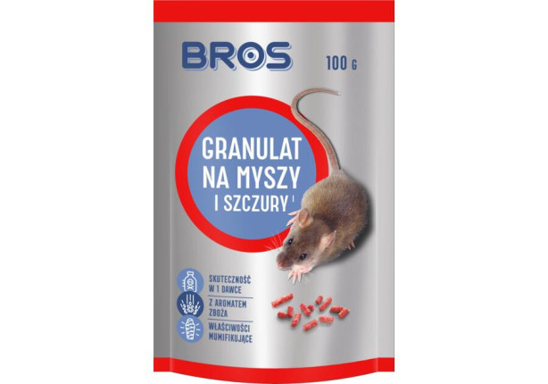 BROS - GRANULAT NA MYSZY I SZCZURY 100G - DOYPACK