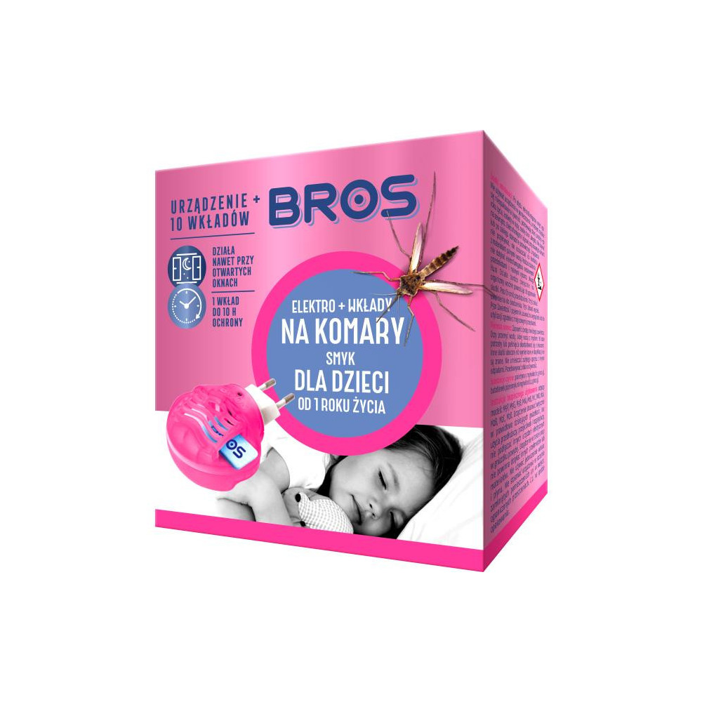 BROS - elektro + 10 wkładów na komary dla dzieci