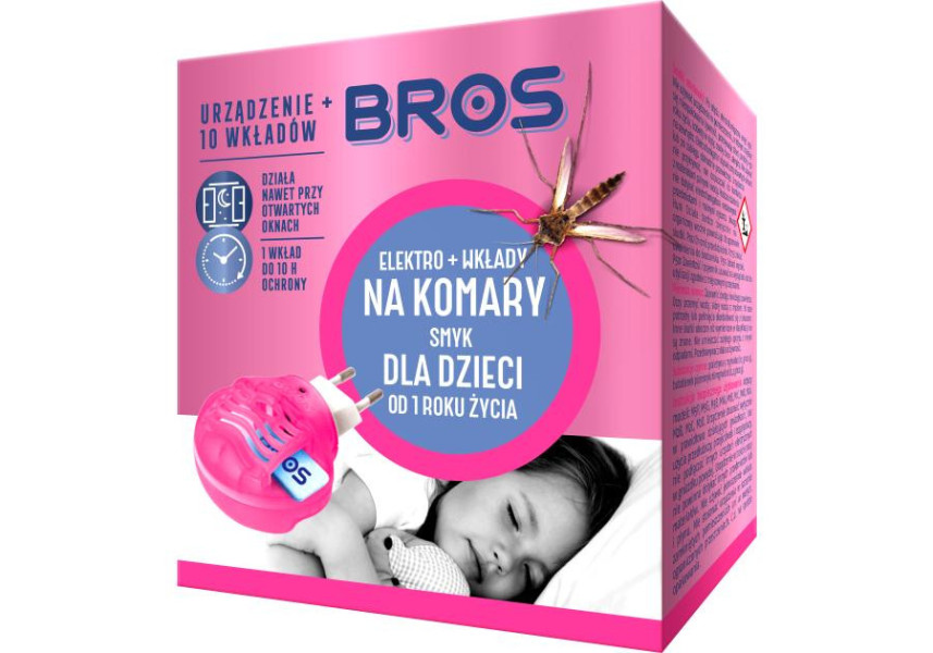 BROS - elektro + 10 wkładów na komary dla dzieci