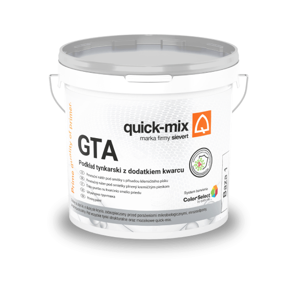 QUICK  GTA 25 kg grunt pod akryl i siloks  baza 1