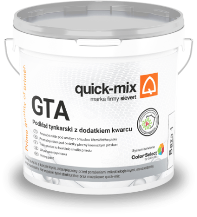 QUICK  GTA 25 kg grunt pod akryl i siloks  baza 1